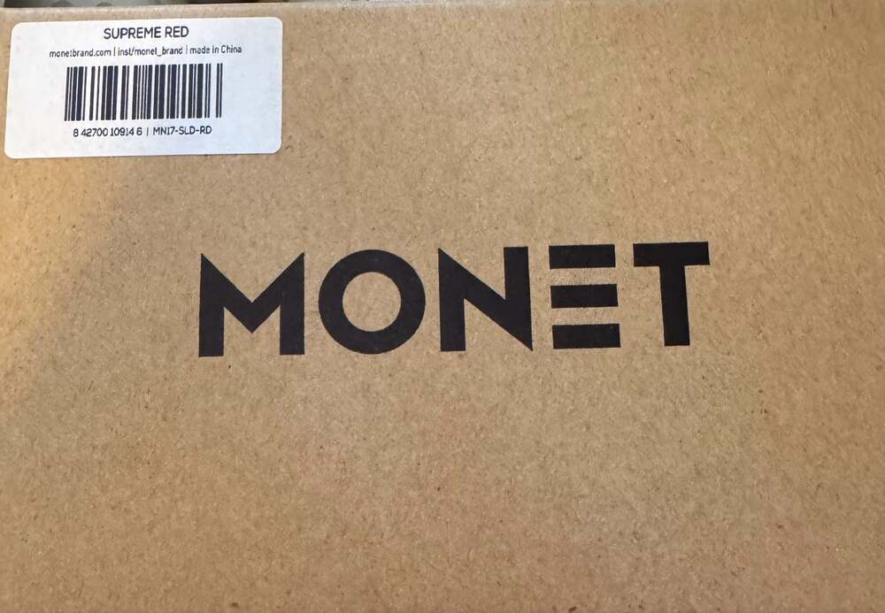 Monet Slim Card Holder/Wallet in Supreme Red